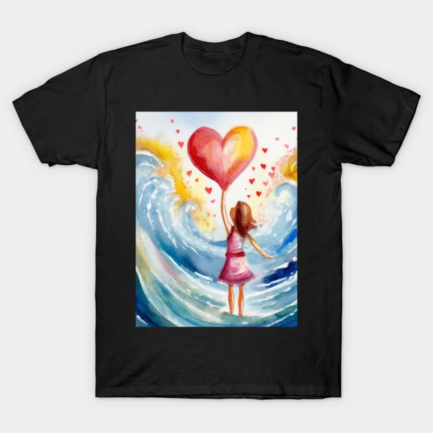 Love my heart T-Shirt by FehuMarcinArt